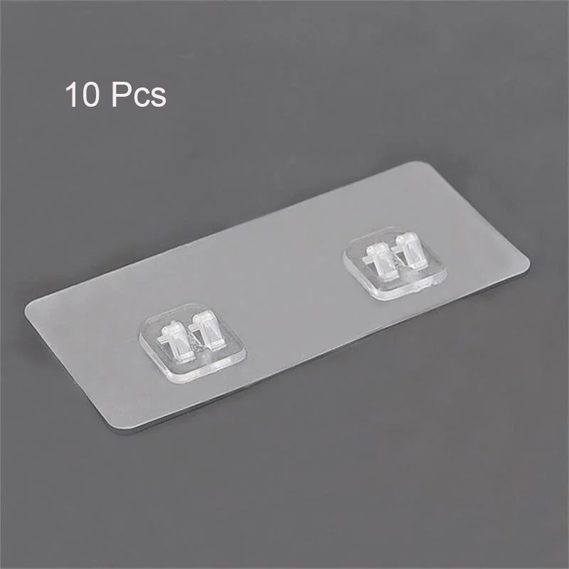 10 шт. пластиковые крючки для дома водонепроницаемый липкий крючок кухни ванной