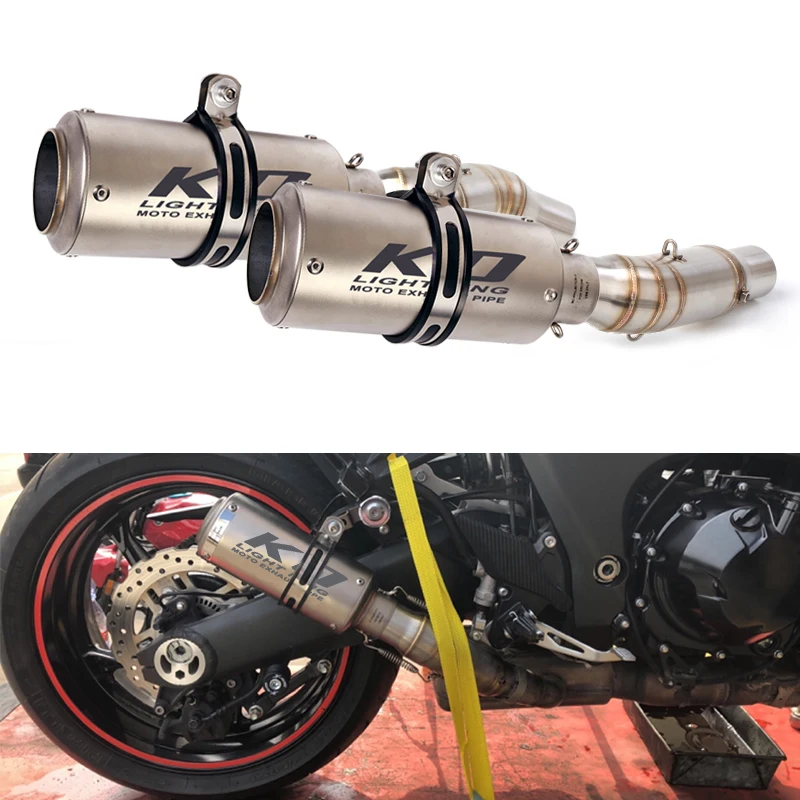 Выхлопная труба для Kawasaki Z1000 Ninja 1000 2010-2021 Z1000SX 1000SX 2010-2019 51 мм выхлопные насадки |