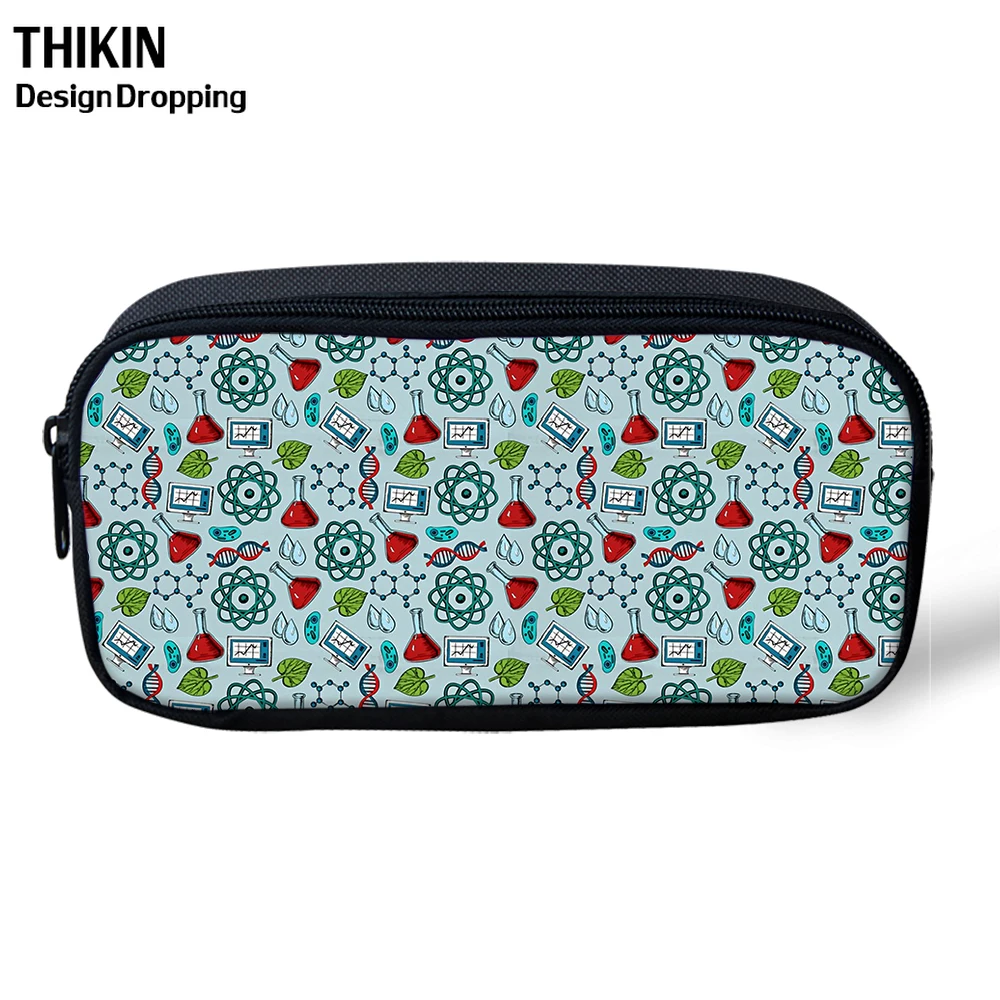 Милый студенческий мультяшный Медвежонок THIKIN с принтом медведя пенал на молнии