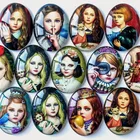 Овальный стеклянный кабошон с изображением девушек, смешанный узор, плоская задняя сторона, базовая оправа для изготовления ювелирных изделий, украшение с плоской спинкой