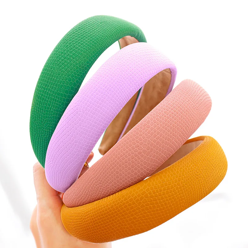 

Wide Serpentine Hair Bands For Women Headdress Solid Color Cloth Headband Bezel Girls Hairband Hair Hoop Female Hair Accessories