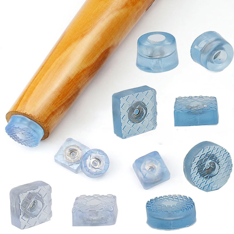 18-24 мм квадратная круглая противоскользящая Тихая Прозрачная мягкая подушка для