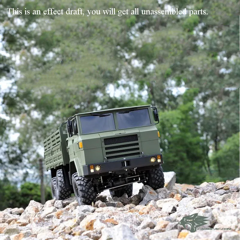 

CROSS RC модель 1/12 XC6-F военный грузовик внедорожник гусеничный автомобиль 6*6 комплект двигатель Свет Звук уличные Игрушки для мальчиков в подар...