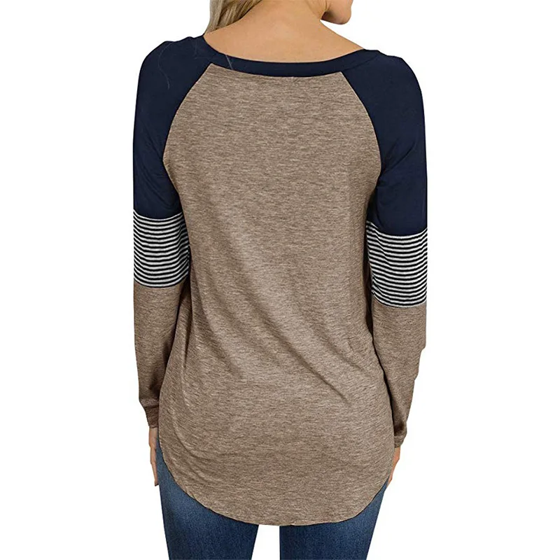 

Matching Color Oversize Women Long Sleeve T Shirt Spring Autumn O-neck Irregular Hem Tee Casual LooseTops Ladies Vintage T-shirt