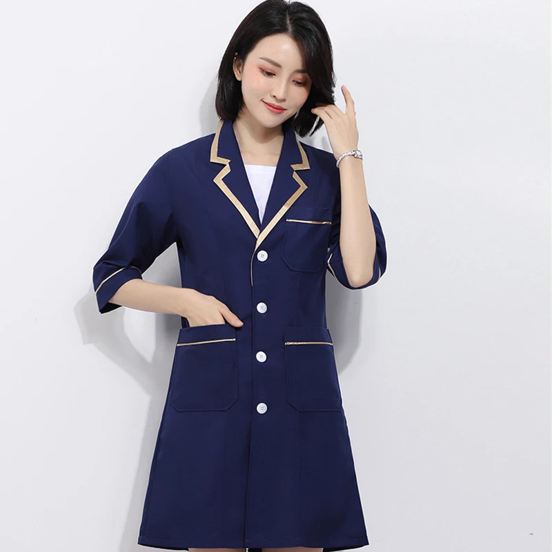 Модная рабочая одежда для менеджера кожи спа униформа скраб белая матовая Одежда