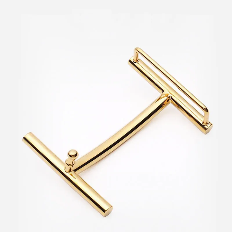 Модная новая трендовая простая H образная Мужская пряжка для ремня из чистой меди