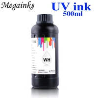 megainks 500ml per bottle xp600 hard led uv ink for epson xp600 printhead for epson large format printer