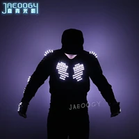 free shipping led clothes annual meeting stage group machine street dance glowing gloves laser dance fluorescent props