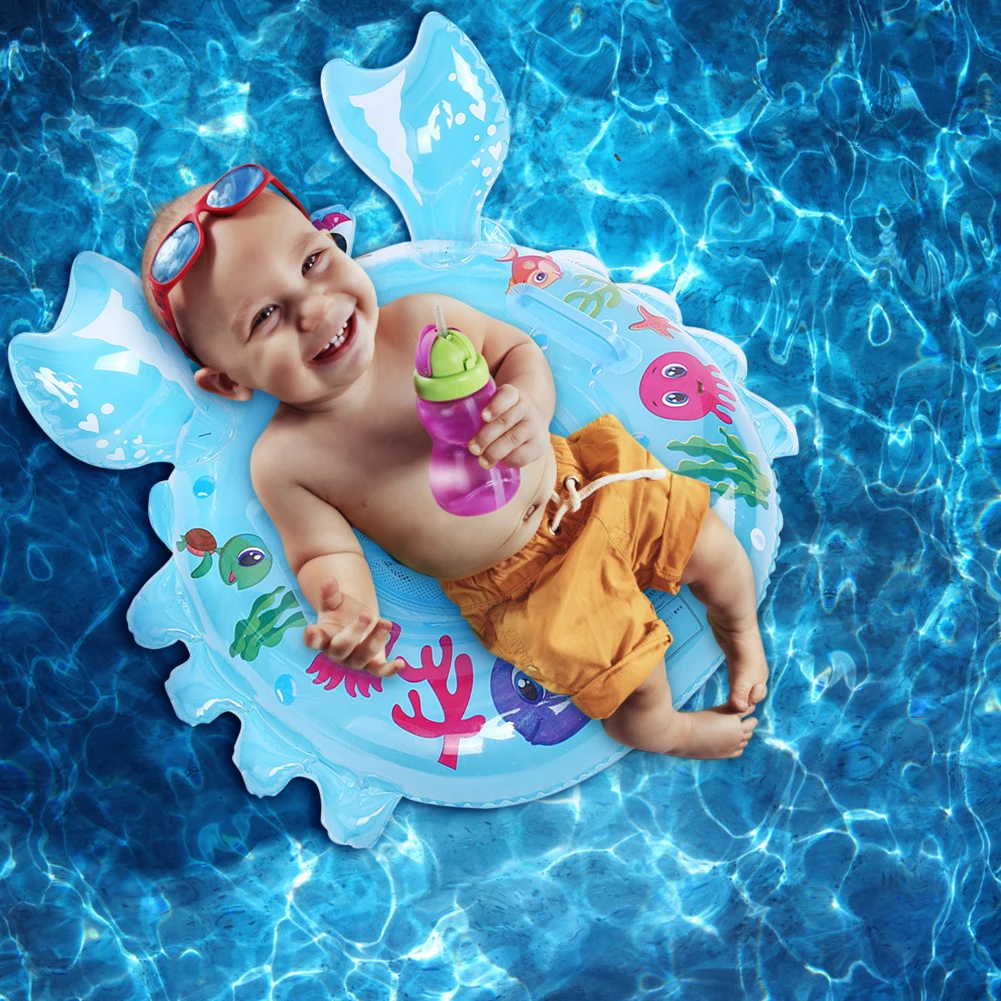 

Cartoon Crab Children Swimming Ring Pool Inflatable Swim Floating Circle for Baby Water Seat Toys