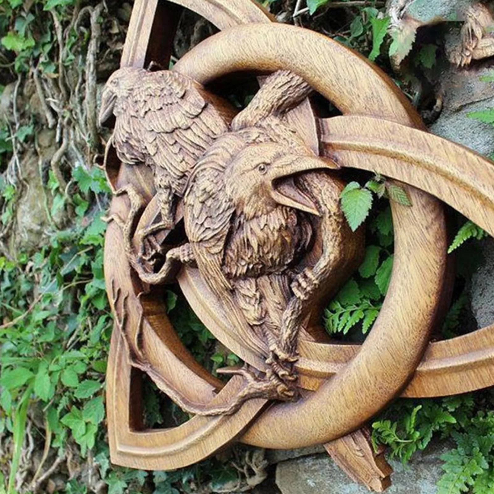 

Crow On The Magic Knot Resin Ornament Garden Outdoor Decoration Artwork Gift Garden Tool Outdoor Statue Gardening Decor For Gar