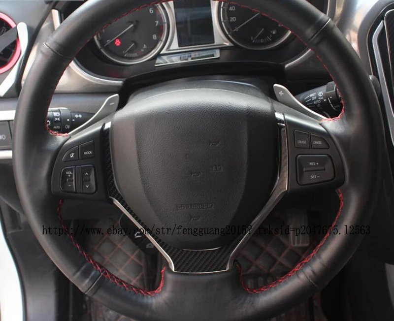 Наклейка из углеродного волокна на руль, декоративные блестки для Suzuki Vitara