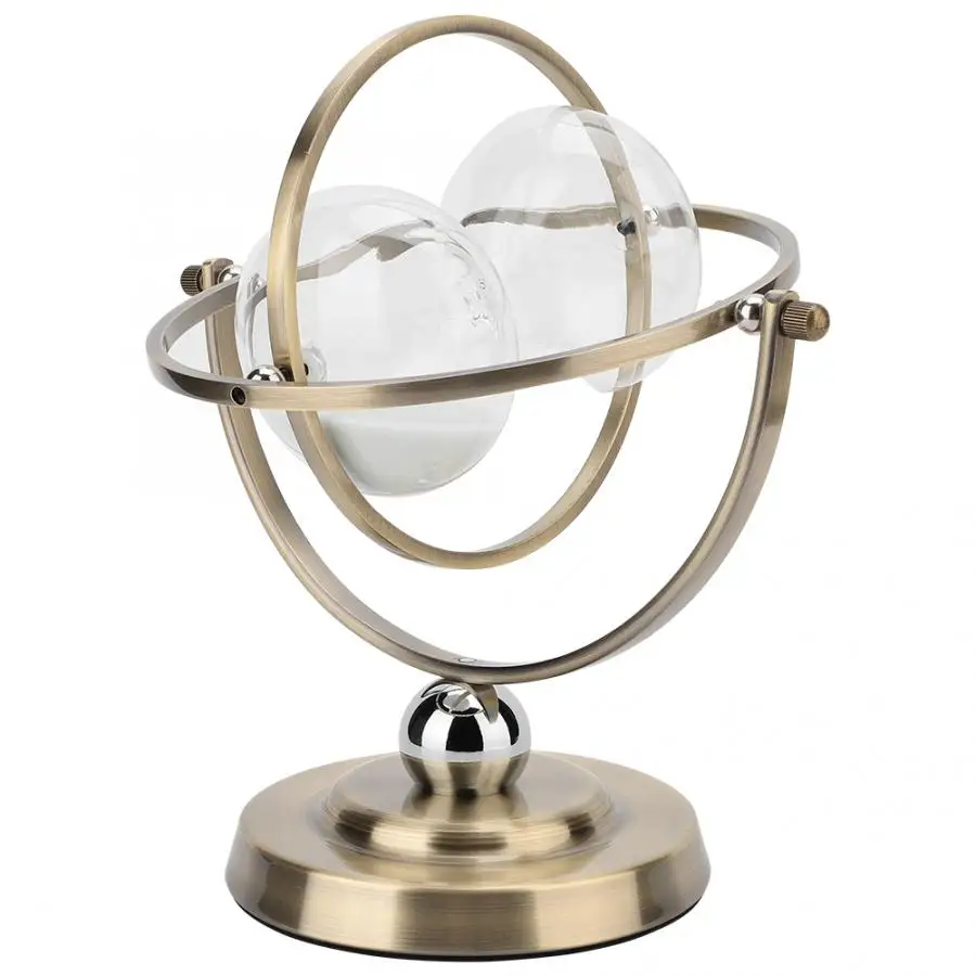 Песочный таймер на 15 минут вращающийся стеклянный песочный час металлический 60