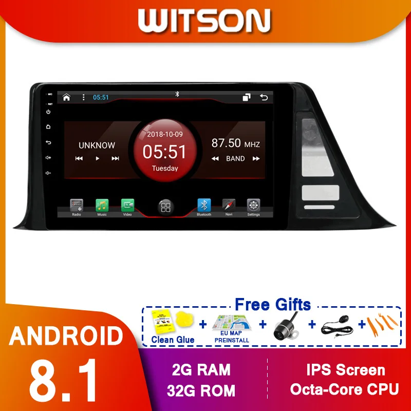 WITSON 9 &quotFULL HD сенсорный экран Android 10 0 Восьмиядерный Автомобильный GPS