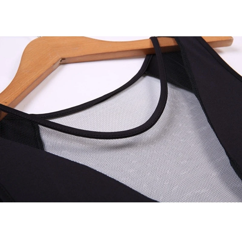 

WEPBEL Dress Summer Sexy Mesh Stitching See-through Dress Summer Casual Sleeveless O-Neck Slim High Waist Backless Dress