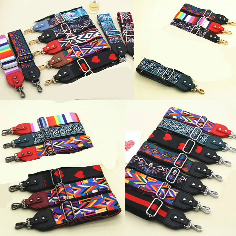 Роскошный цветной Расширенный ремешок аксессуары широкий на плечо женская сумка