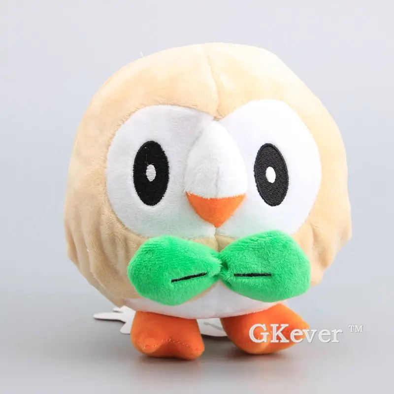 Rowlet Litten Rowlet милая плюшевая игрушка Солнце Луна чучело животных мягкие куклы 17-20 см - Цвет: Rowlet