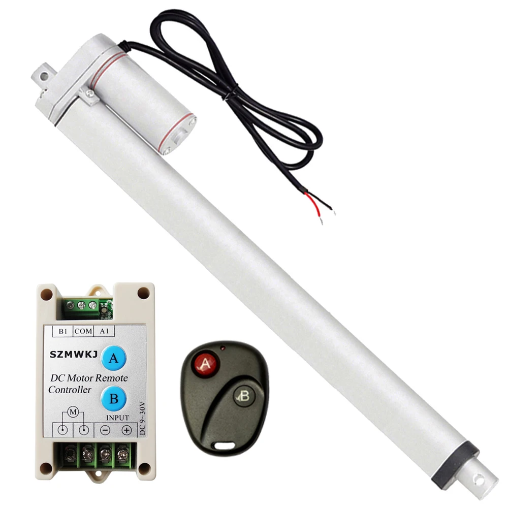 

Linear Actuator 450mm/18" Stroke 1000N/100KG/220Pound Lift With Jog/Self-Lock/Interlock Controller System 12Volt DC Motor Motion