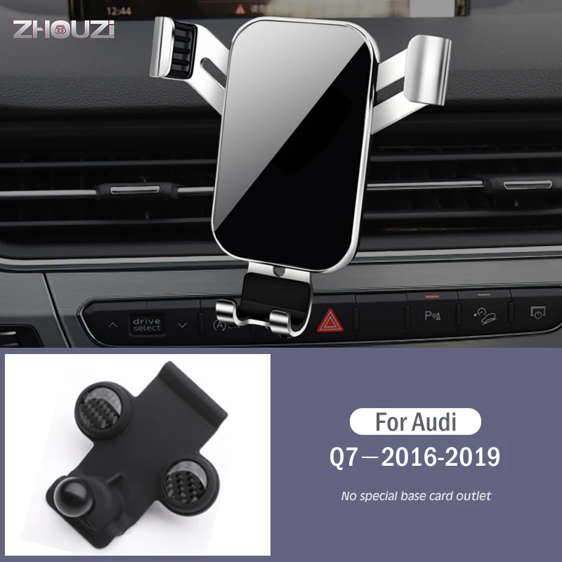 

Автомобильный держатель Мобильный телефон для Audi Q7 2016-2019, специальный на вентиляционное отверстие подставка для крепления, кронштейн для г...