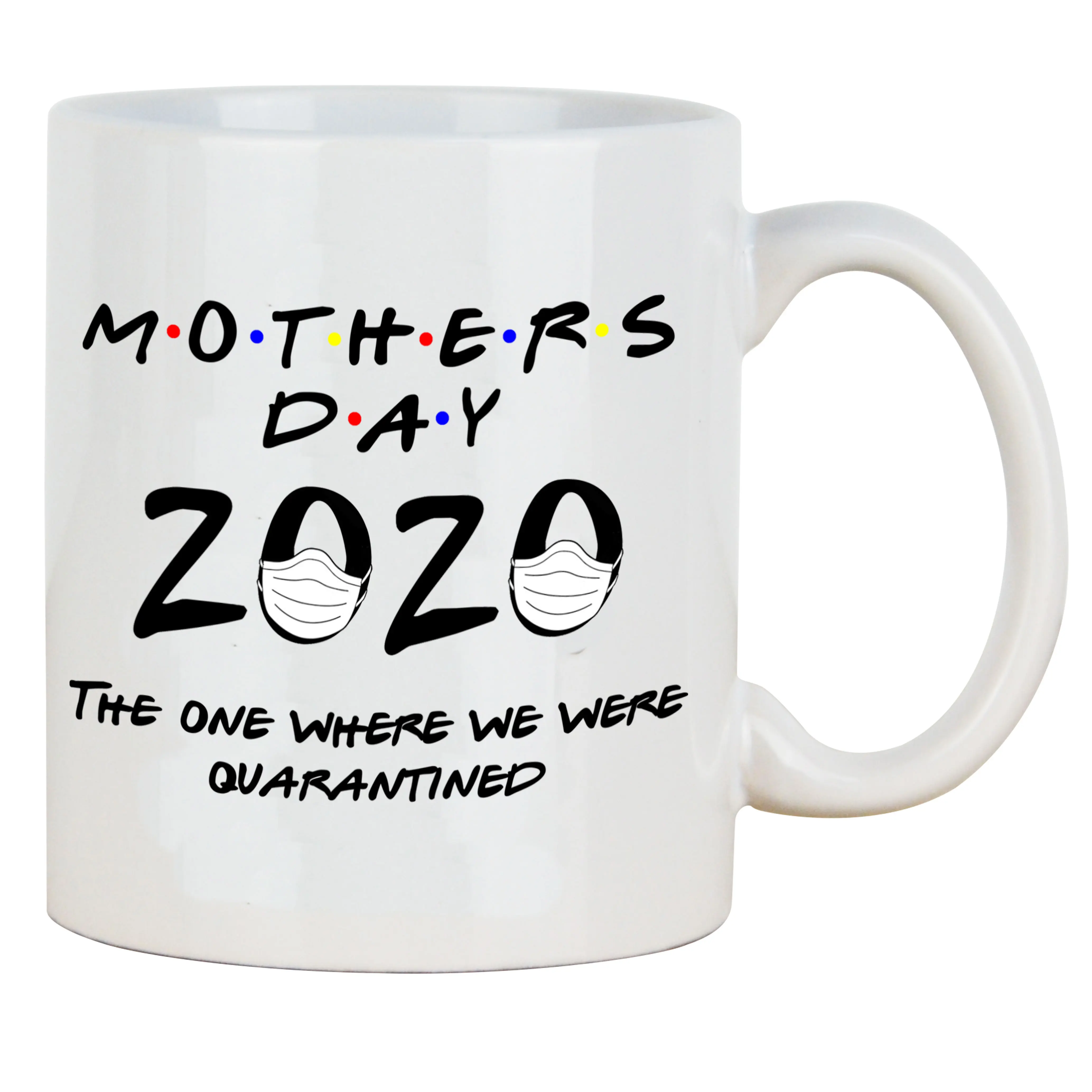 

Подарок на день матери, чайная кружка, чашка на день матери, 2020, кружка для кофе 11 унций, где мы находились на карантине
