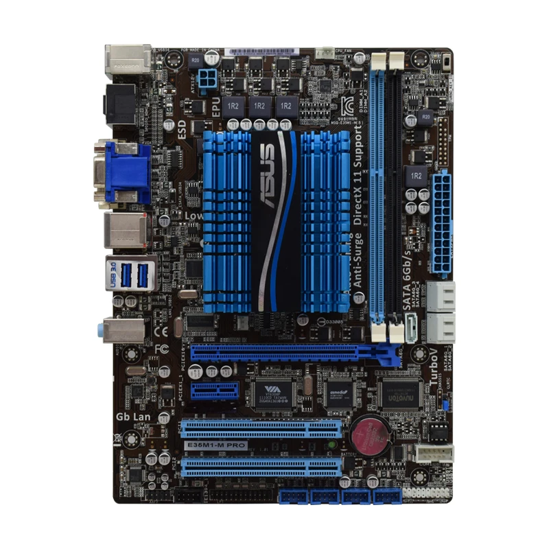 

Motherboard DDR3 AMD Motherboard ASUS E35M1-M PRO Support AMD FCH A50 HDMI Intel E-350 CPU DVI HDM SATA3 USB3.0 PCI-E X16