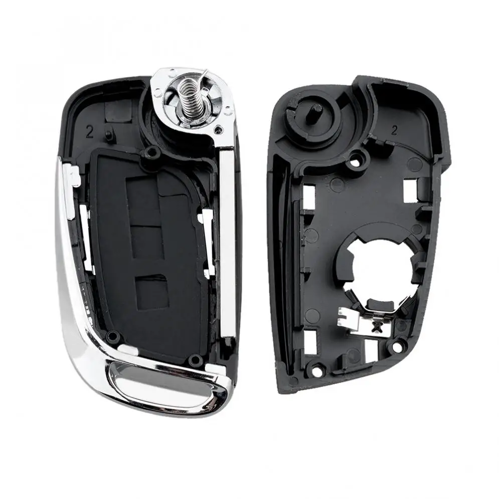 2 кнопки Автомобильный Брелок чехол Замена Флип складной пульт дистанционного