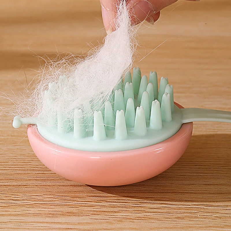 Самоочищающаяся щетка для нарезки собак и кошек спутанные волосы массаж