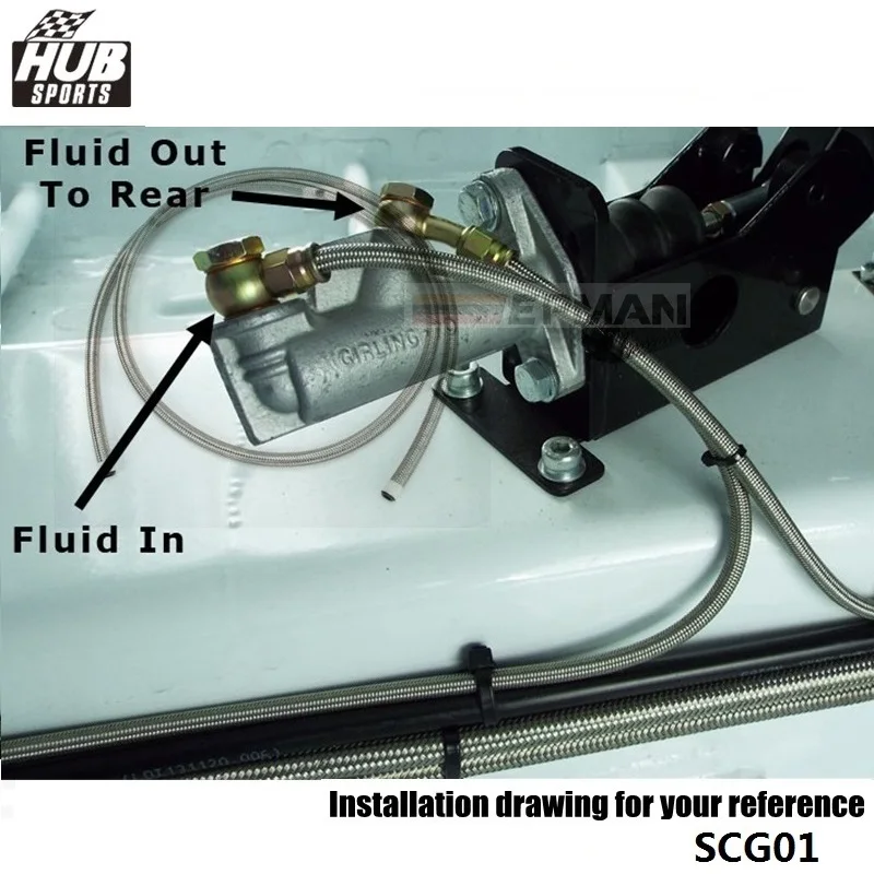 50 м Плетеный Из Нержавеющей Стали Гидравлический тормозной топливный шланг