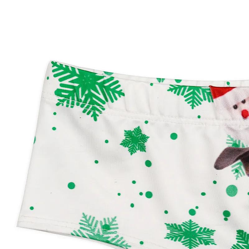 

Christmas Design Women 3D Print dog and snow stripes Funny Holiday Cute Brief Underwear Party costume