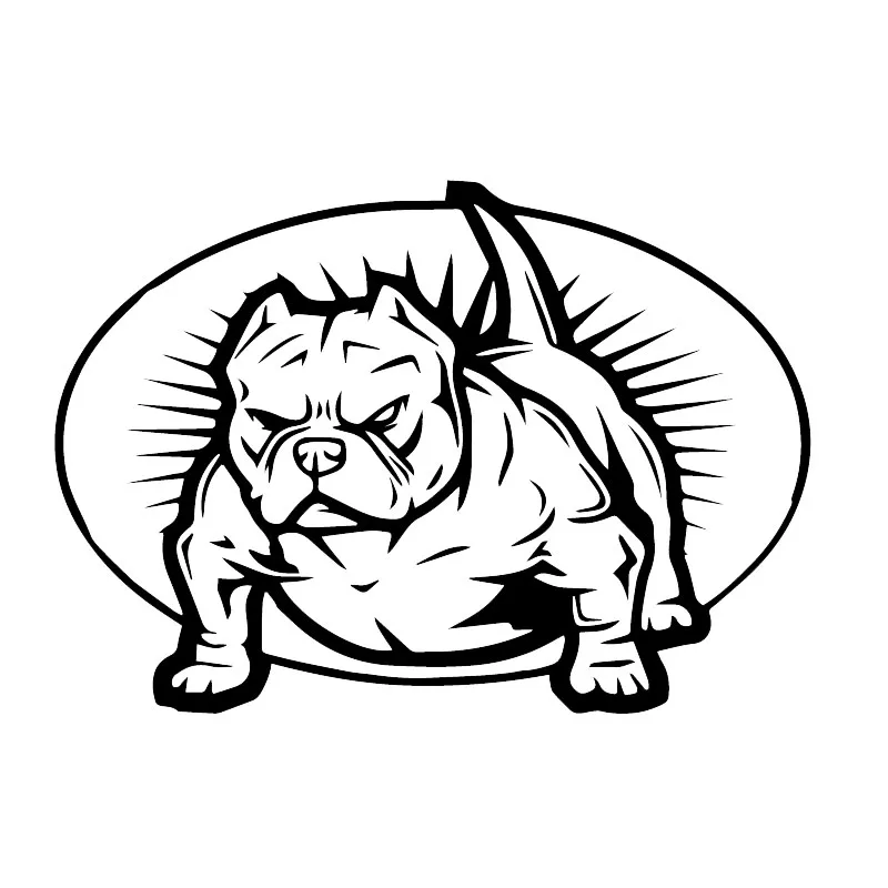 

Ferocious Dog Bully Car Sticker Motorcycle Bumper Trunk Laptop Window Decals Vinyl Car Styling Decoration