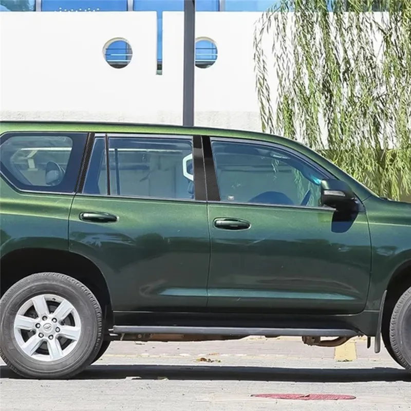 Для Toyota Land Cruiser Prado 120 150 2011 2018 отделочная полоса из углеродного волокна для оконной