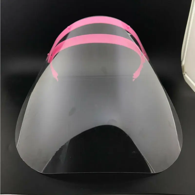 

Transparent Adjustable Full Face Shield Plastic Anti-fog Protective Cover