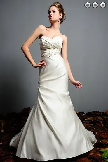 

free Shipping Time-limited Natural Zipper 2016 Modest Dress New Fashion Bridal Gown Plus Size Sweetheart Beaded Wedding Dresses