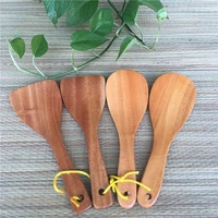 natural solid wood non stick spatula nanmu kitchen cooking spoon