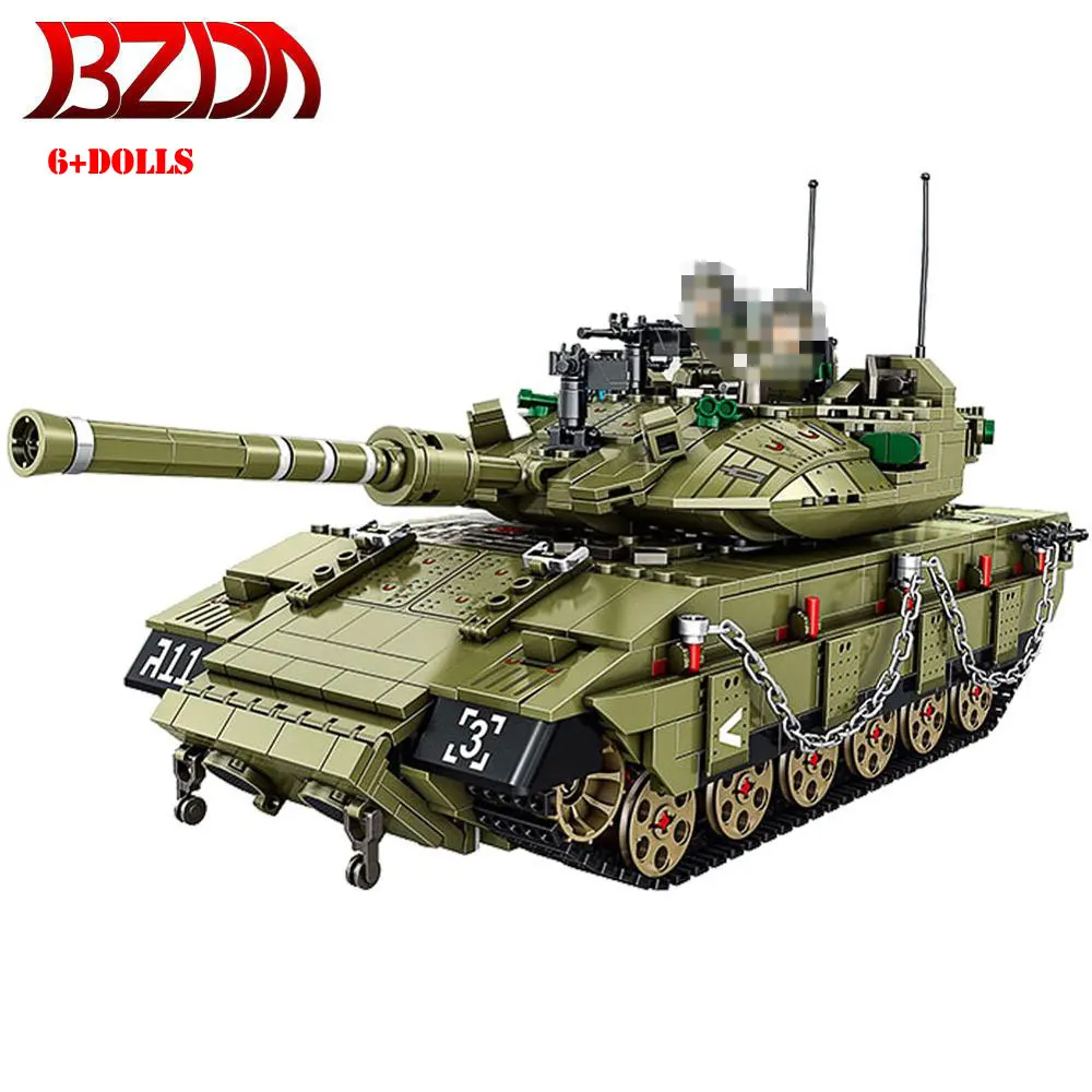 Фигурки конструкторы BZDA в стиле милитари Второй мировой войны тип 15 Меркава