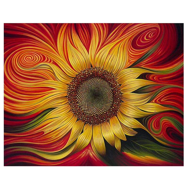 Sun flower universe алмазное Рисование Подсолнечник Алмазная вышивка полностью Вышивка