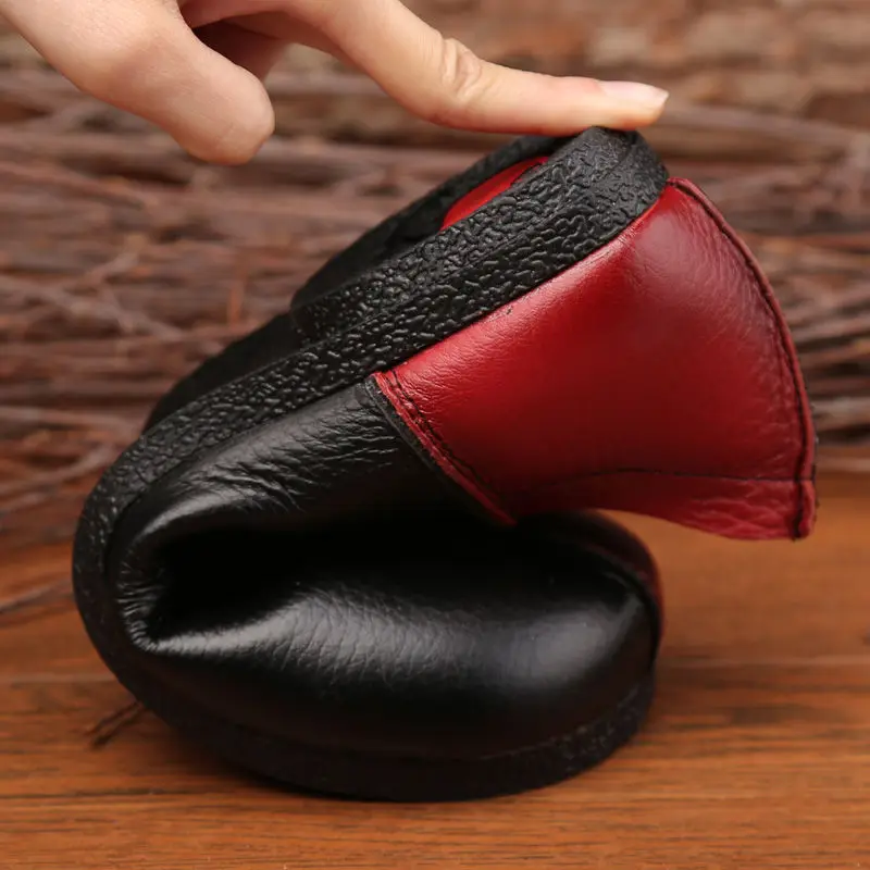 Luxury Designer Handmade Vintage Flats Women's Loafers Summer Genuine Leather Driving Shoes For Women Two Tone Moccasins Ladies