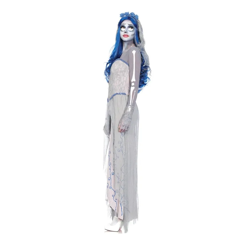 

Dress for Female Masquerade Cosplay Devil Costumes Corpse Ghost Bride Clothes Halloween Women Scary Vampire Witch Suits