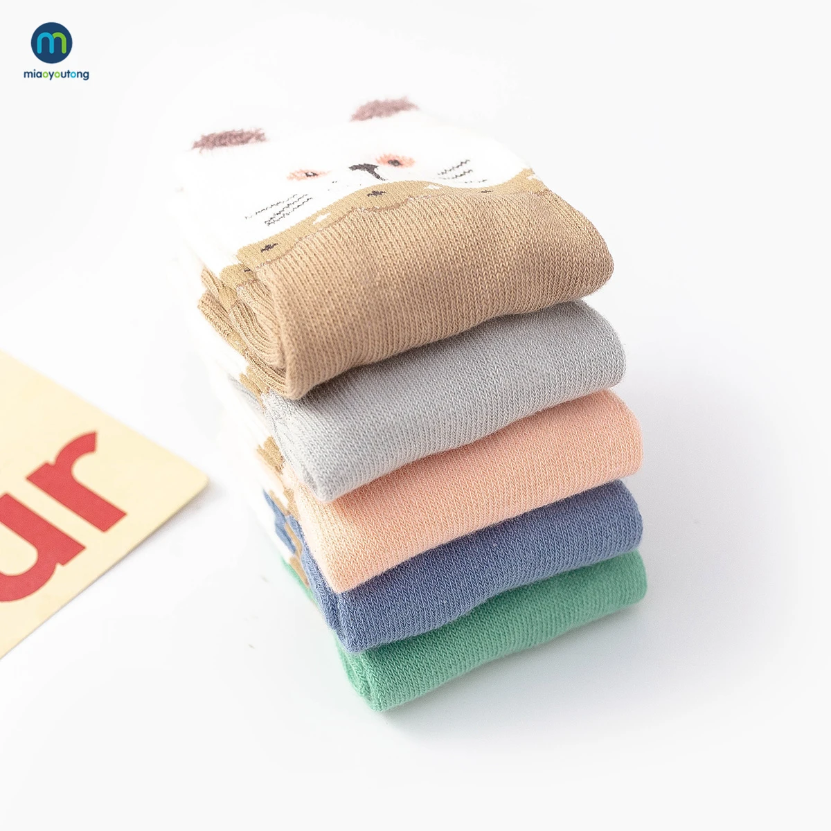 5 Pairs/Lot Cartoon Cat Animal Soft Cotton Knit Baby Socks Kids Boy Newborn Baby Girl Boys Socks Clothes Accessories Miaoyoutong