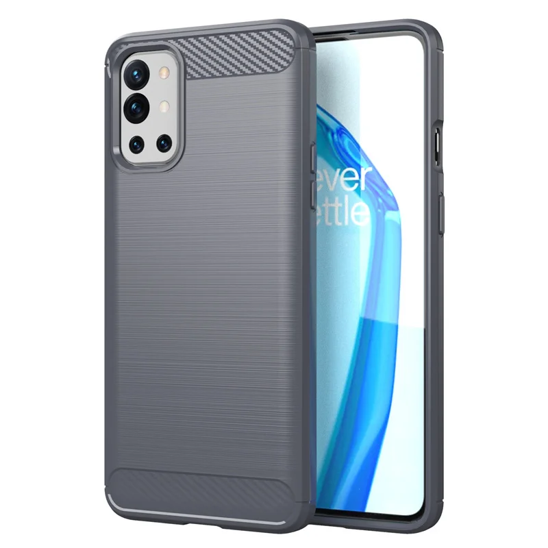For Cover OnePlus 9R Case For OnePlus 9R Coque Soft Carbon Fiber Silicone Shockproof TPU Cover For OnePlus 9R One Plus 9R Fundas