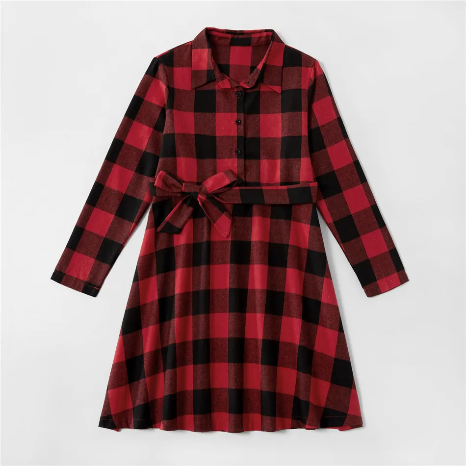 

Christmas Matching Dresses Plaid Mother Daughter Dresses Mommy and Me Clothes Mom Girls Dress Spring Family Matching Outfits
