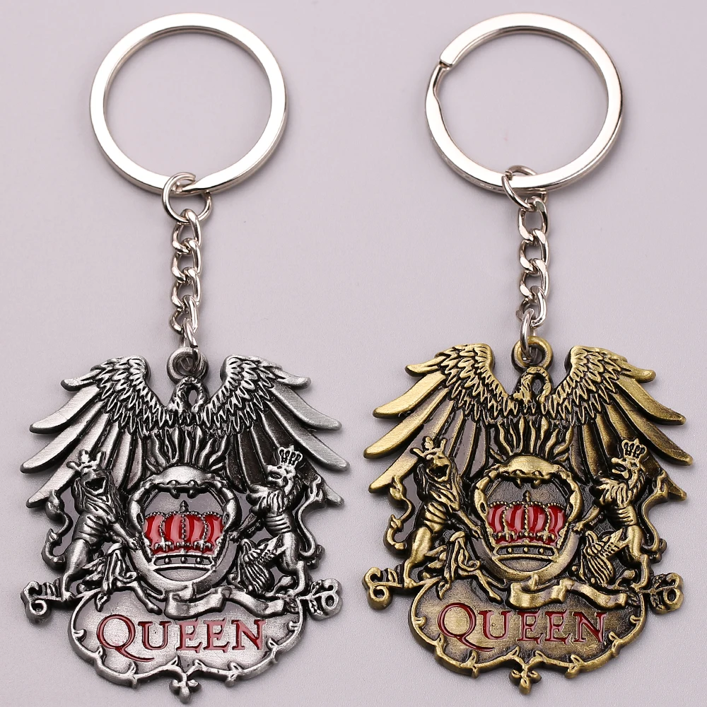 Музыкальная группа рок группы брелок с надписью Queen панк антикварное изделие из