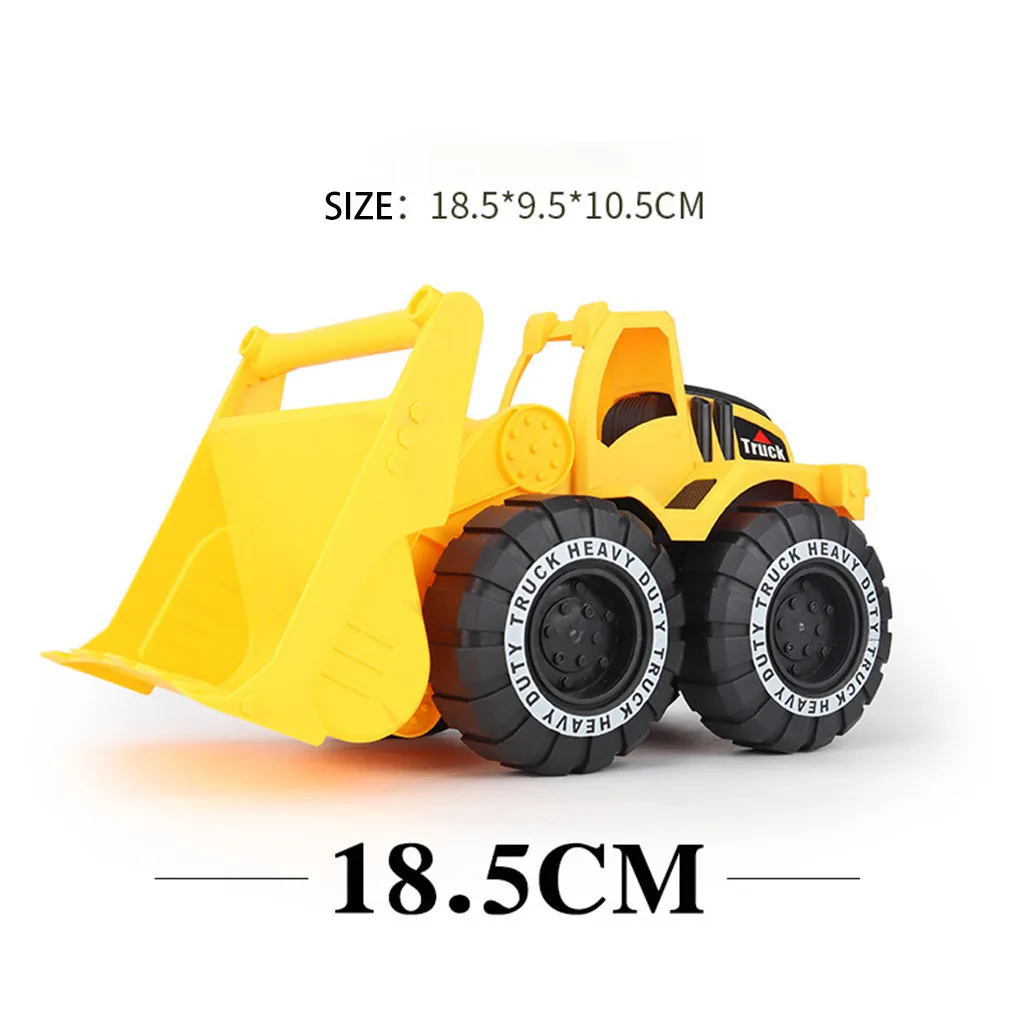 

Educational Vehicle Car Toys For Children Engineering Vehicle Toys Model Wheel Plastic Diecast Inertial Deformation Toy Y1213
