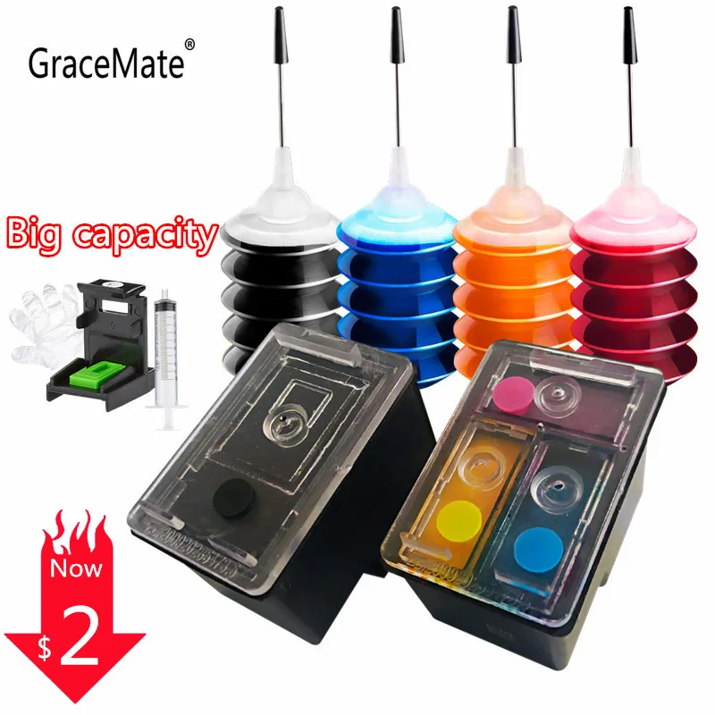 GraceMate многоразовый чернильный картридж совместимый для HP 301 301XL Ink DeskJet 1050 2050 3050 2150