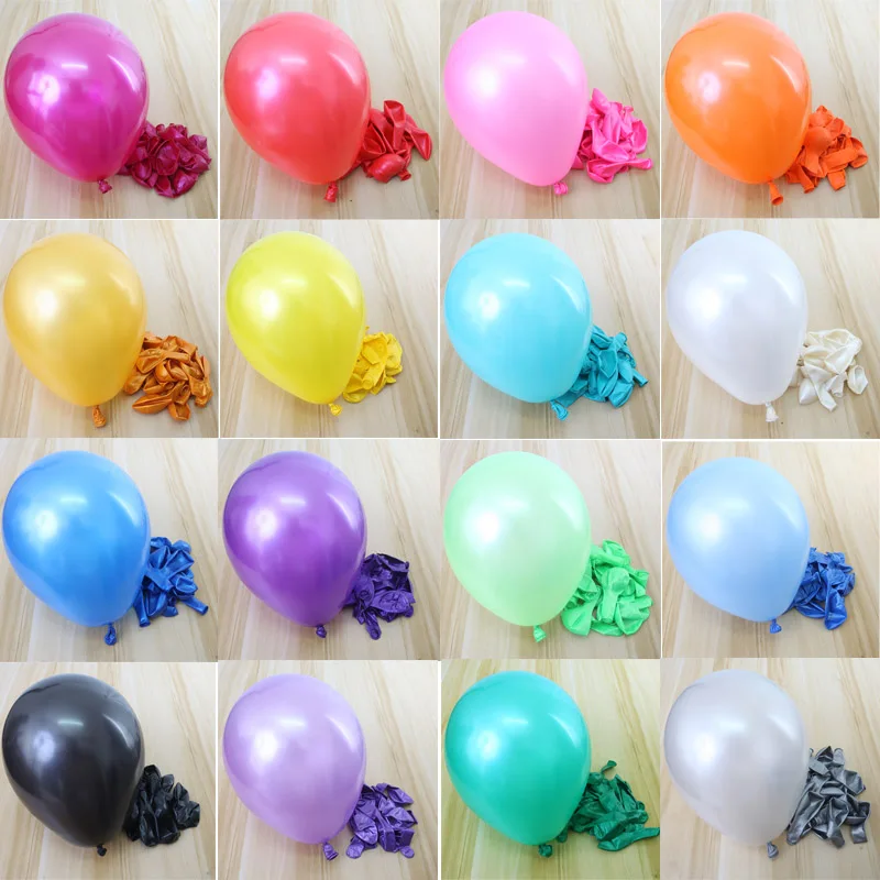 10/20/30pcs 10/12 inch Pearl Confett Latex Balloons  Birthday Party Inflate Air Globos Wedding Decor Supplies baby show Globos