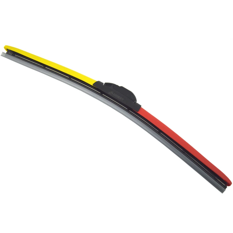 

HESITE Premium Universal Wipers For Honda NSX 1991 Onward Red Blue Black Yellow Colorful Hybrid Windscreen Wiper Blades 20 Inch