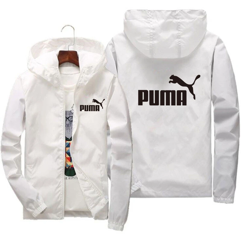 

Men's windbreaker jacket 2021 autumn PUMA men's jacket hooded casual Veste men's jacket coat men's thin jacket