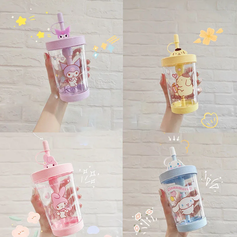 

Новая японская кавайная цветная сопутствующая чашка Kuromi My Melody Cinnamoroll мультяшная соломенная чашка мультяшная Милая чашка для воды подарок д...