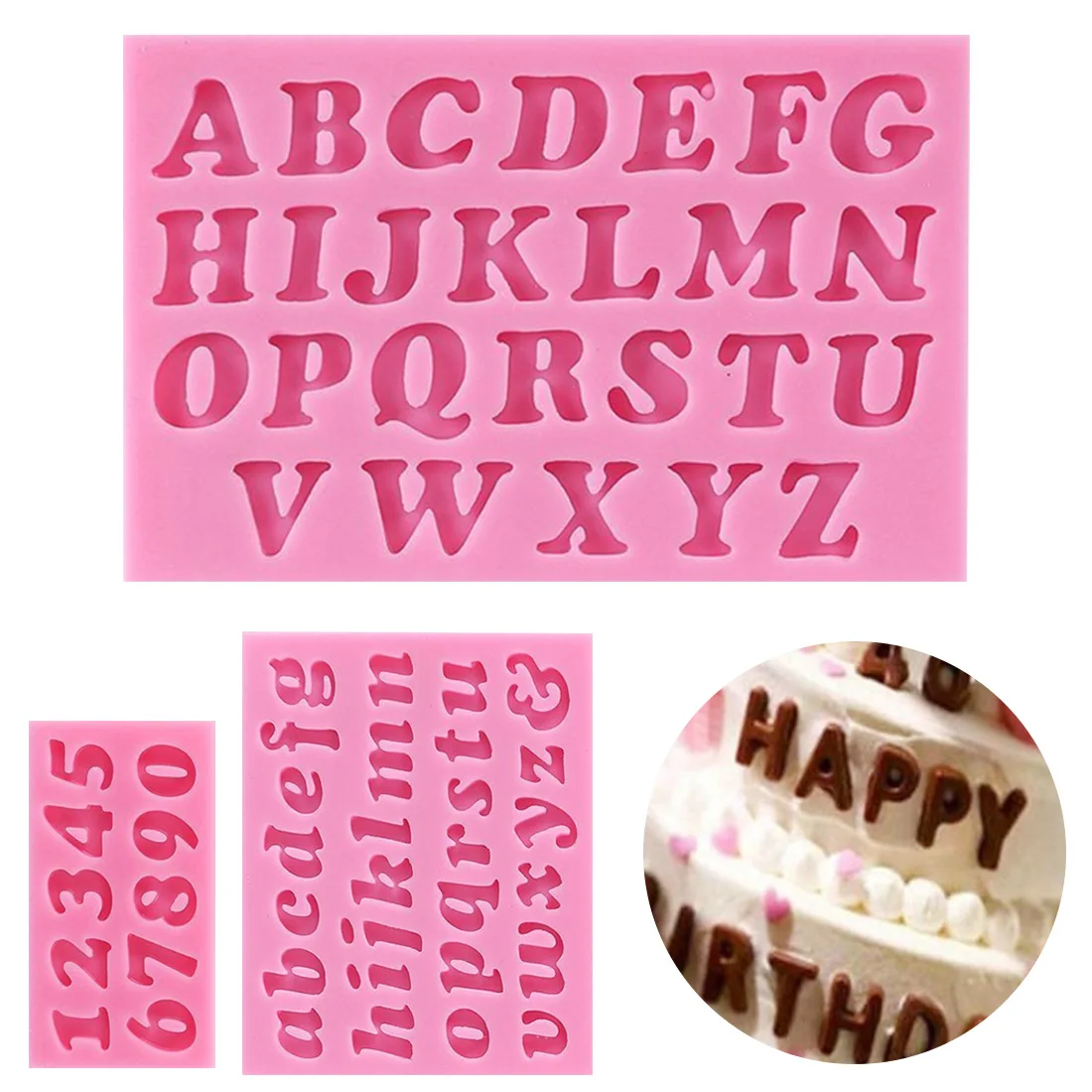 3 шт./компл. DIY Инструменты для украшения торта шоколадная форма с буквенным