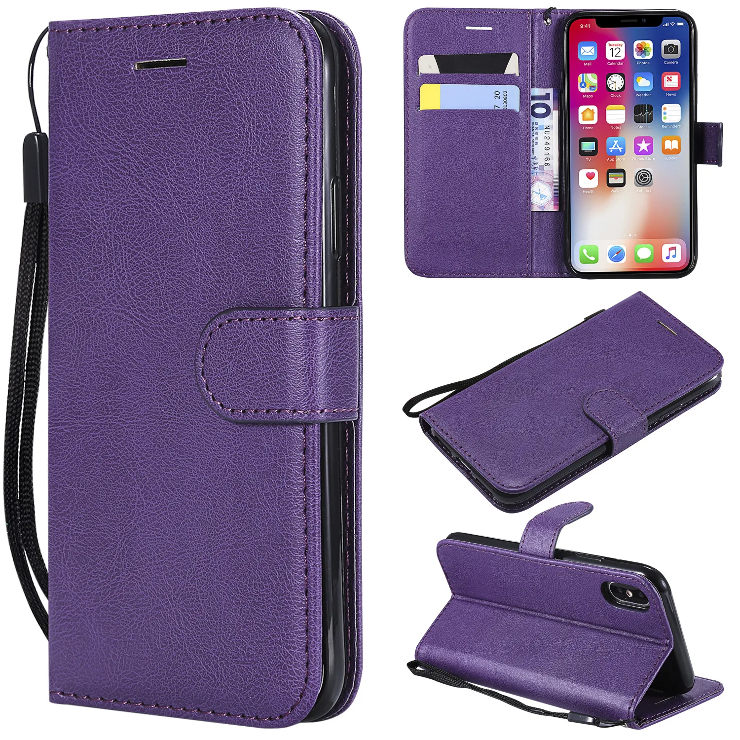 

Creative Leather Flip Stand Phone Case Card Slots for Samsung S10/S10e/S10 plus/S10 lite/S20/S20 plus/S20 ultra/S20fe/S20 lite