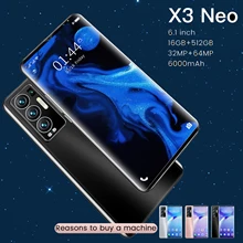 Global Version 6.1 Inch Full Screen Smartphone for OPPO Find X3 NEO 16GB+512GB Cellphone 5G Huawei Xiaomi Samsung Mobile Phone